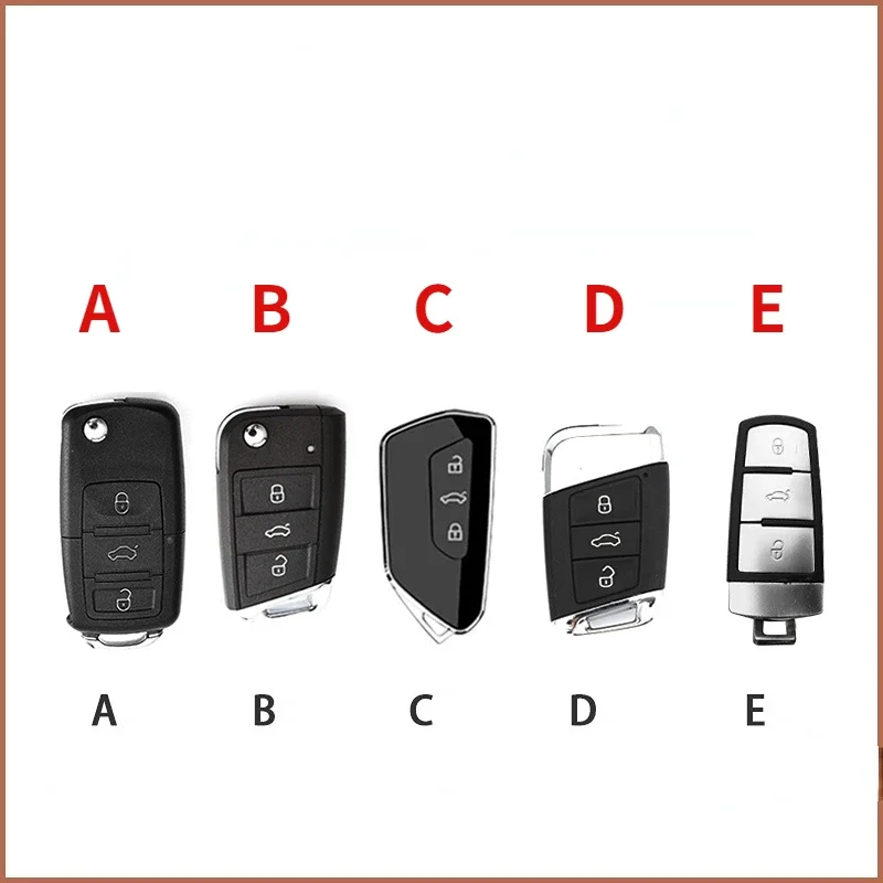 Car Key Case Cover For Volkswagen Polo Bora Tiguan Passat B5 B6 B7 B8 Golf Jetta Skoda Octavia Superb Kodiaq Seat Ibiza Cupra Ateca