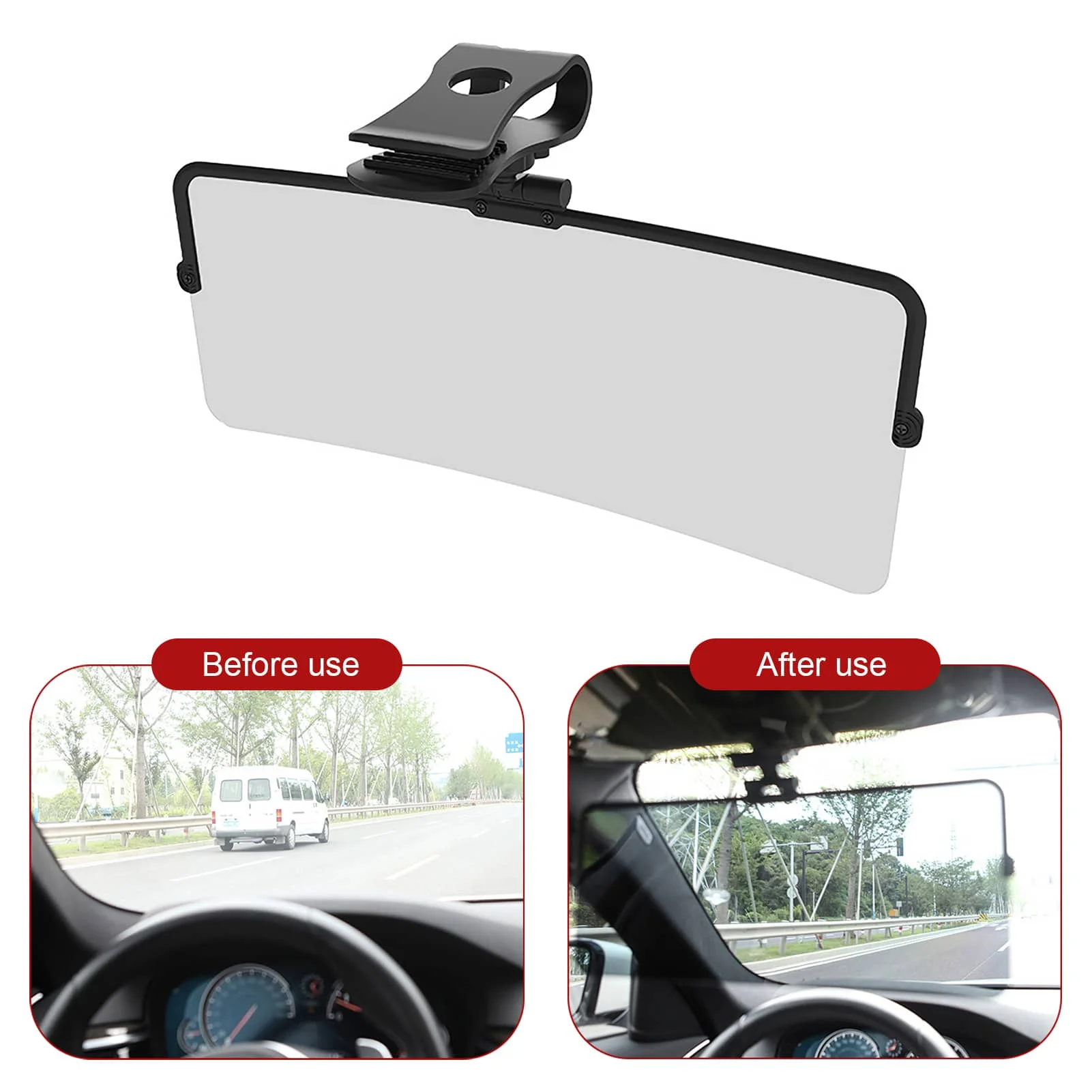 Car Sun Visor Hd Antiuv Day Night 2 In 1 Dazzling Goggle Vision Sun