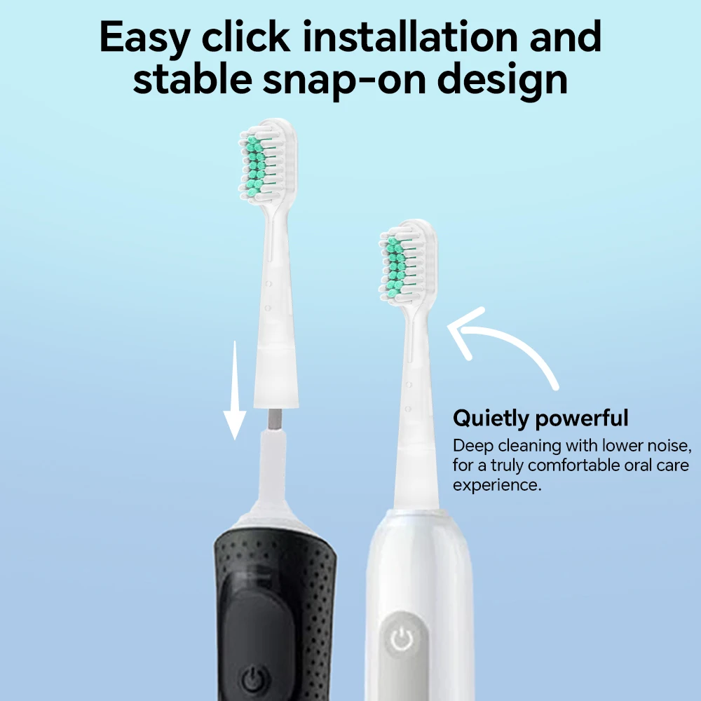 오랄비 전동 칫솔 진동 및 음파 교체용 브러시 헤드와 호환, 1000 100용 칫솔 헤드