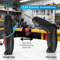 47PCS Cordless Electric Screwdriver Rechargeable Electric Drill Screwdrivers Household Maintenance Repair Mini Screwdriver Set