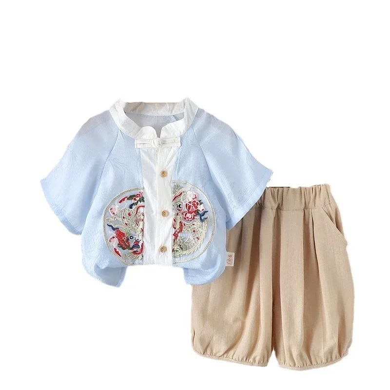 

New Summer Baby Clothes Suit Children Casual Shirt Shorts 2Pcs/Sets Toddler Boys Clothing Infant Fashion Costume Kids Tracksuits