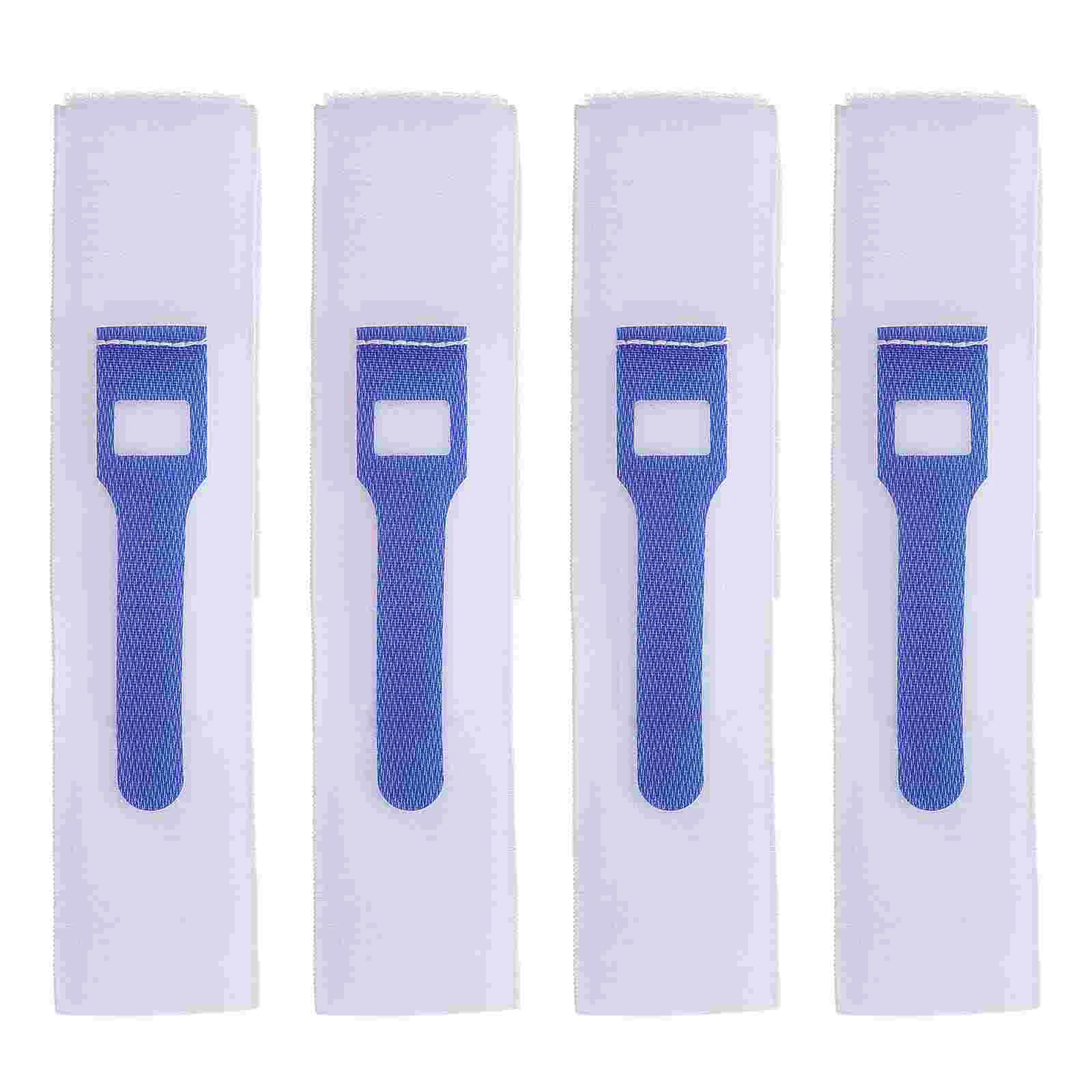4 Pcs Urination Bandage Universal Catheter Strap Tape Drainage Emulsion Fixing Blue Fixation Belt