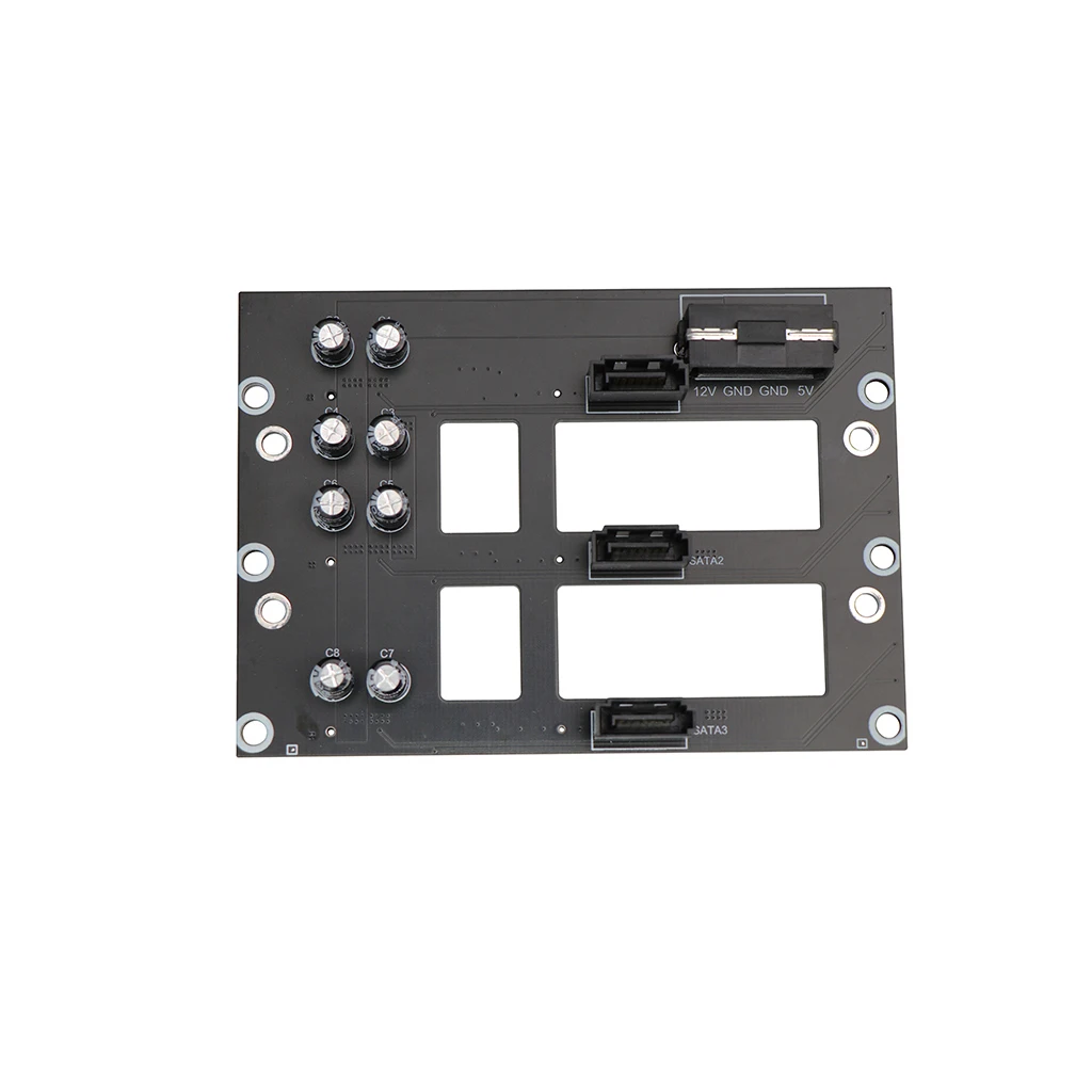 2/3 Bay SATA 2,5/3,5 Zoll Festplatte Backplane NAS Chassis Adapterplatte SATA Große 4D Netzteil Speicher Server Backplane – Detail 8