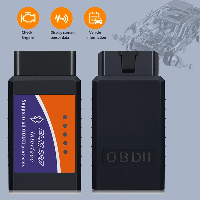 Mini OBDII Android Car Diagnostic Tool, Code Reader, ELM327, V2.1