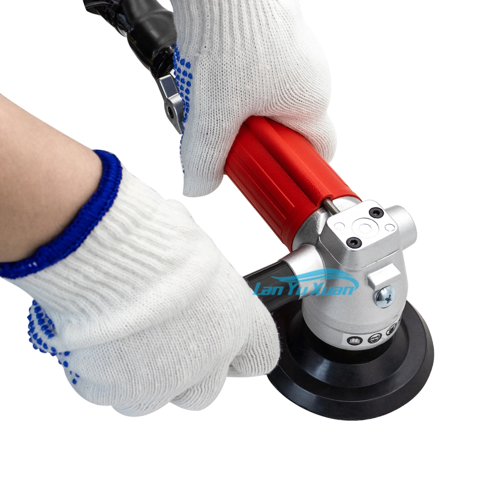 Pneumatic Wet Air Polisher Hand Hold Angle Grinder Rear Exhaust   for Stone