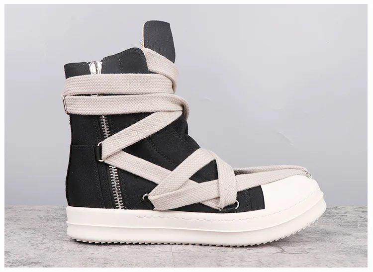 Unisex High Top Pentagram Sneakers with Jumbo Shoelace - true deals club