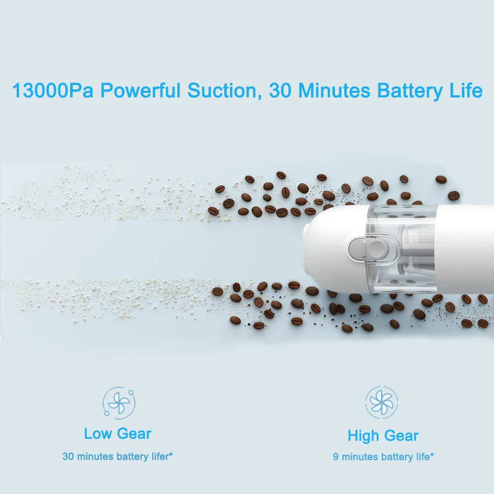 XIAOMI MIJIA Vacuum Cleaner Mini,13KPa Strong Suction,Portable Cordless Vacuums For Home Car Cleaning,Handheld Vacuum Cleaners 4