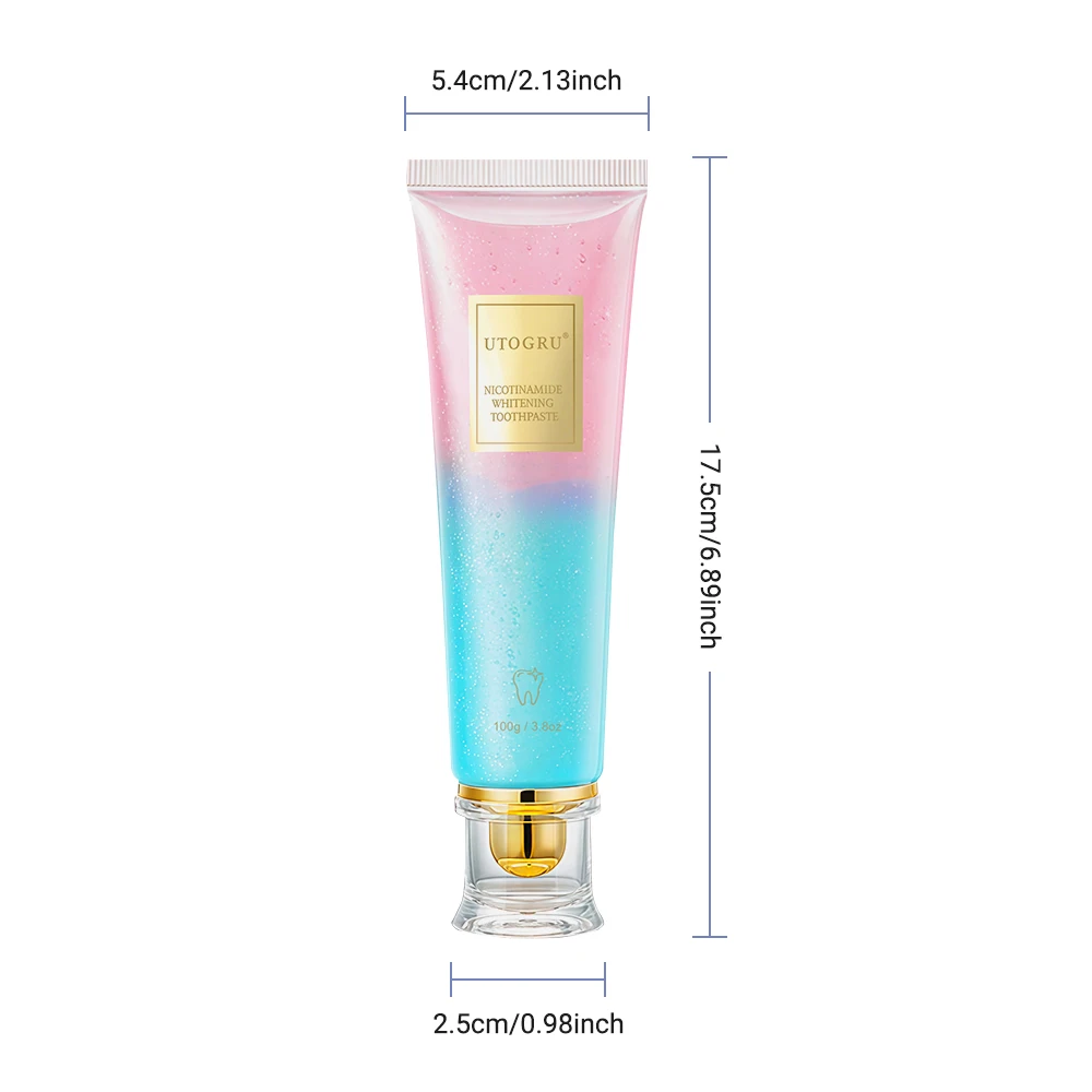 Niacinamide Whitening Toothpaste Dental Stains Removing Prevent Bad Breath Oral Cleaning Refreshing Reduces Plaque Toothpaste