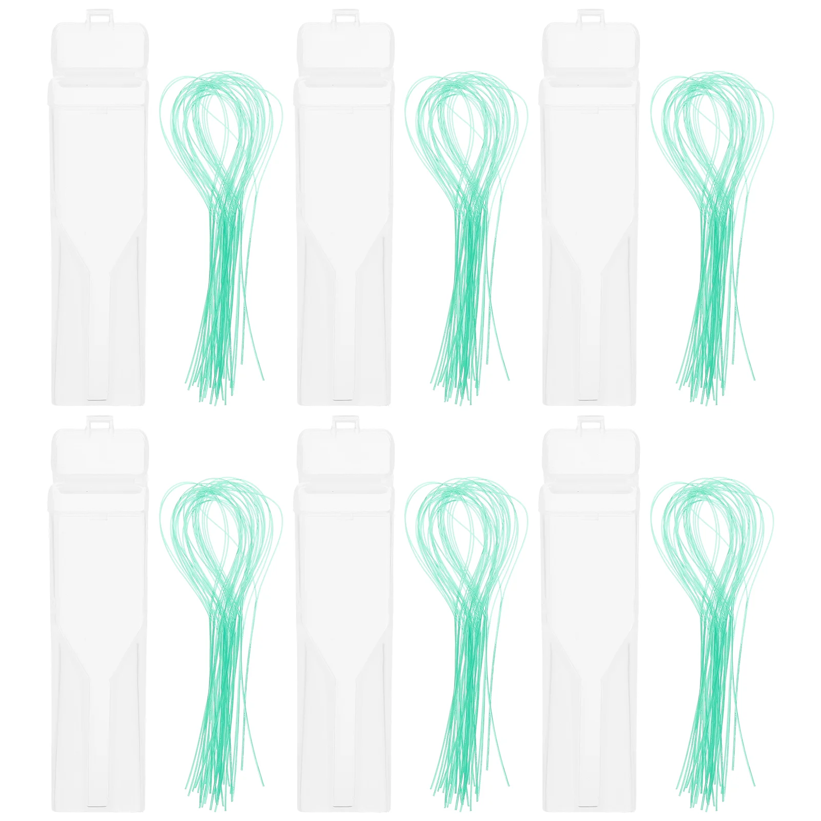 

6 Boxes of Dental Floss Threaders Brace Thread Guide Nylon Dental Floss
