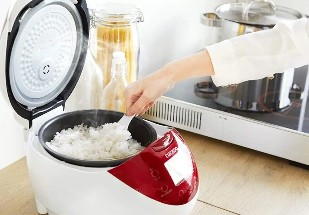 

Household Small Rice Cooker Red, 0.75 quarts