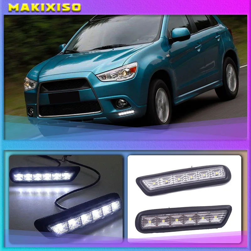 

Светодиодные дневные ходовые светильник DRL для MITSUBISHI OUTLANDER SPORT RVR ASX 2010-2012 для Mitsubishi ASX,2 шт.