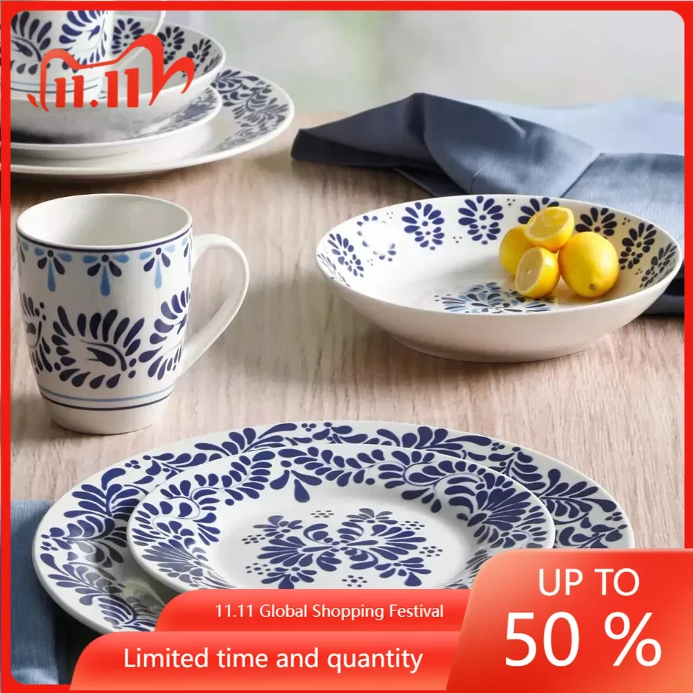 

Ramble 16 Piece Fine Ceramic Dinnerware Set Dinner Plates Set and Ceramic Cookware Free Shipping Deserte Stoneware Dinner Sets