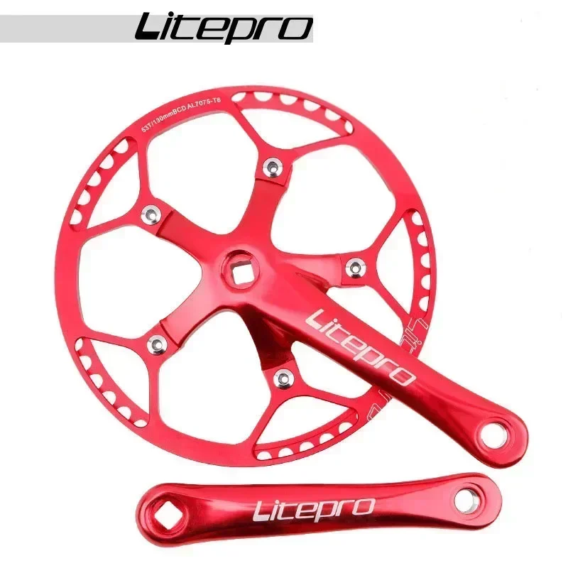 Litepro-自転車クランクセットとチェーンホイール,130 bcd,45t,47t,53t