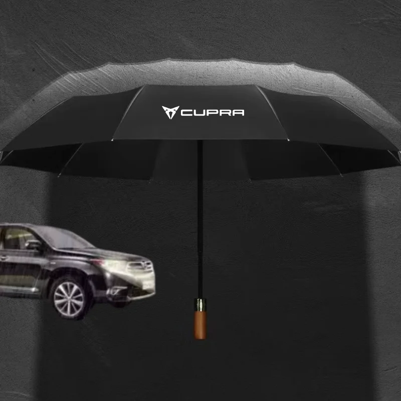 

Car Styling Car Portable Folding Umbrella Sunshade Fully-Automatic For Seat CUPRA Born Formentor Tavascan e-Racer Leon Ateca