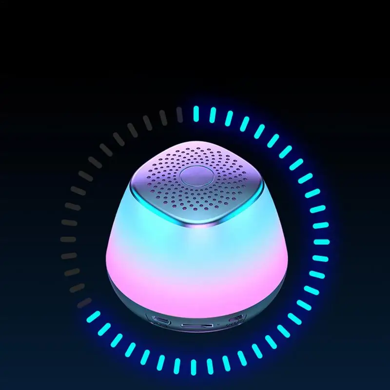 

1000mah LED Colorful Wireless Speaker Lights Night Light Atmosphere Lamps Rechargeable Wireless Speaker Stylish For Party Beach