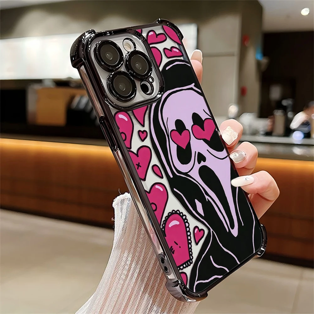 Ghostly Faces & Terrifying Screams Plating Phone Case