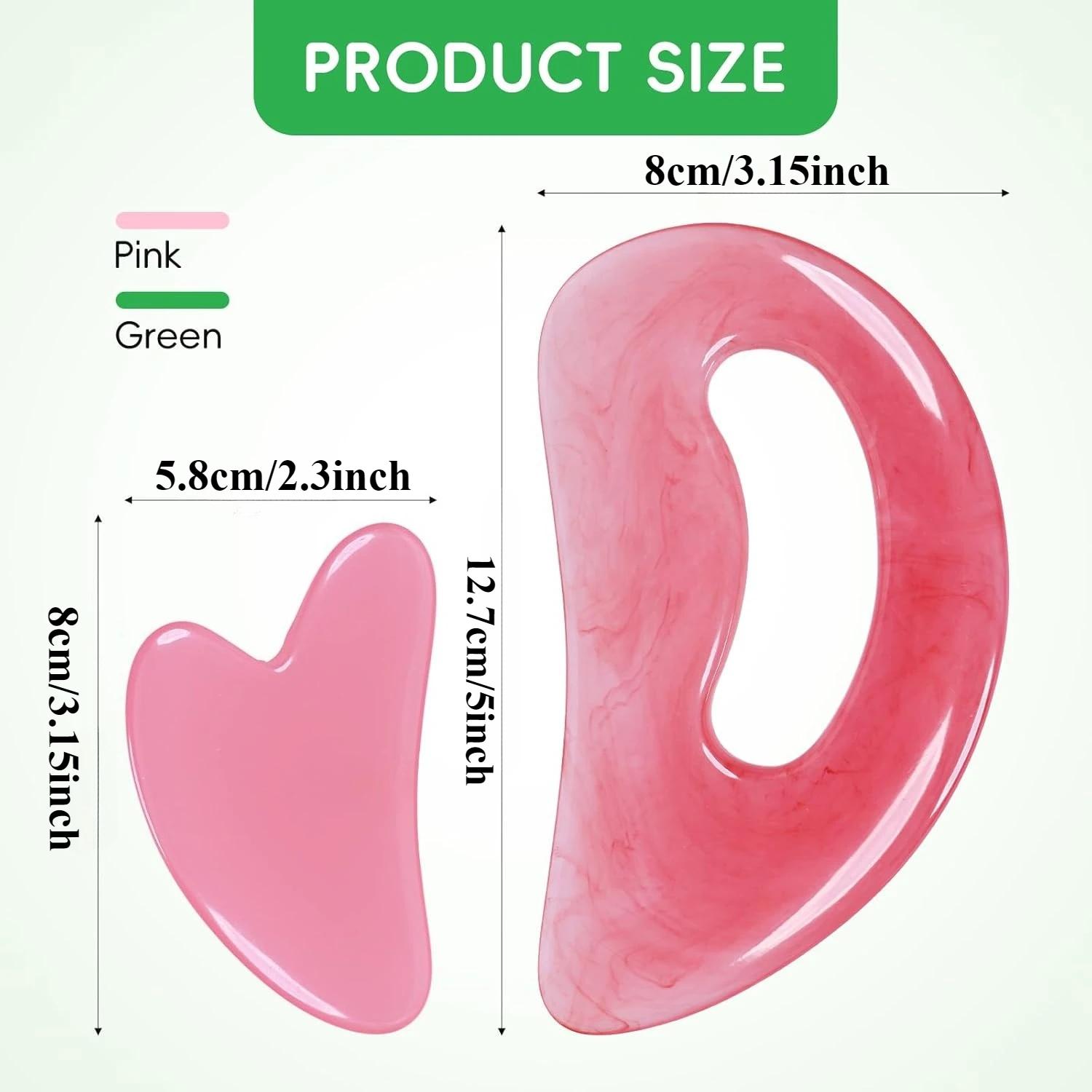 Resin Body Gua Sha Tool Cellulite Guasha Tool for Body Body Massage Tools Lymphatic Drainage Tool Women's Body Shaping Tools