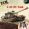 RC Tank Military War Battle United States M1 Leopard 2 Remote Control Toy Car Tactical Model Electronic Toys for Boys Children 1