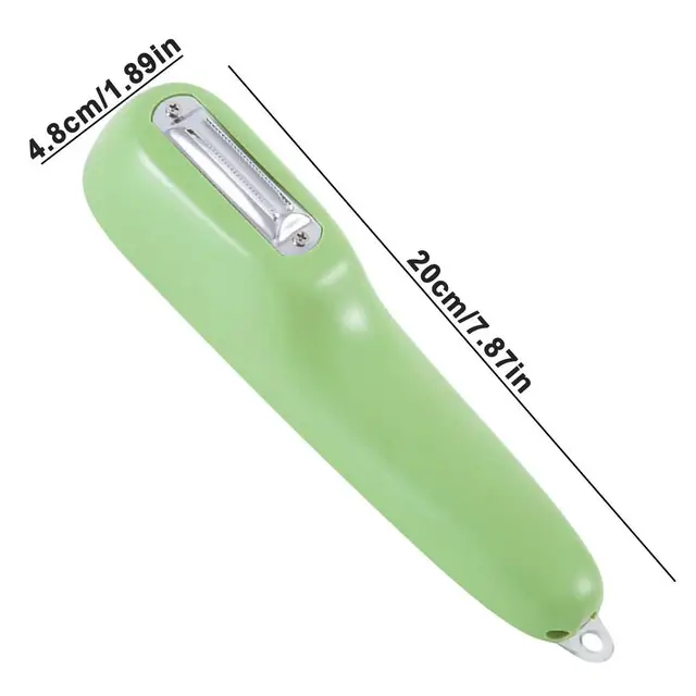 BORDSTRACT 7.9x2.0in Vegetable Peeler, Multifunctional Storage Peeler with  Container, Stainless Steel Storage Type Peeling Knife with Barrel