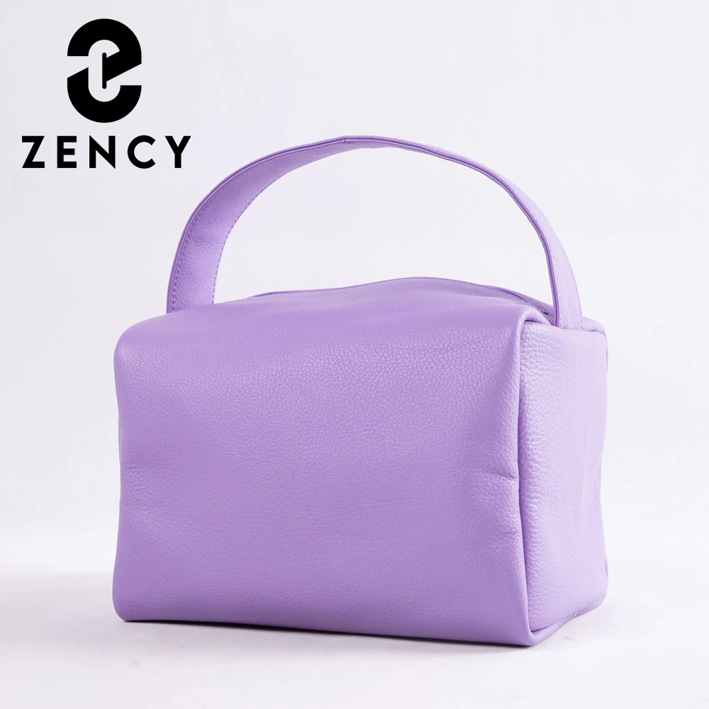 

Zency Genuine Leather New Fashion Box Large Handbag Female High Capacity Tote Bag Women Simple Luxury Youth Top-Handle Shoulder