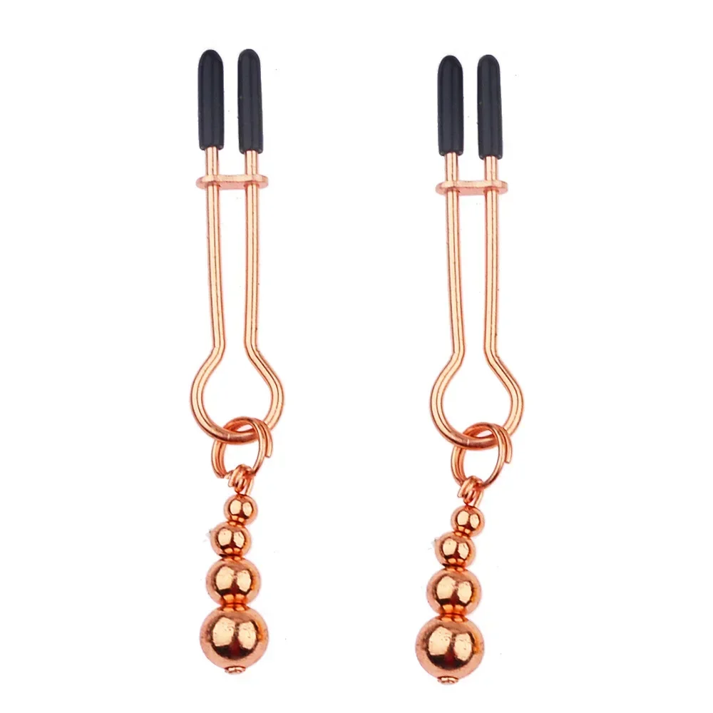 Nipple Clamps Adult Sex Toys with Gourd Weights Non Piercing Breast Clip Body Jewelry PassionSex Pruducts for Women and Couples