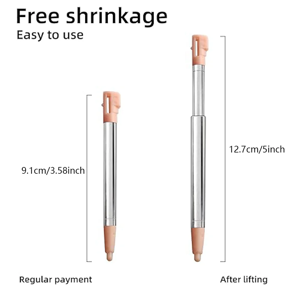 DSi Metal Stylus 1 Pc Retractable Replacement Pen Compatible with Nintendo DSi 4in1 Combo touch pen stylus pen Multi Color for NDSi