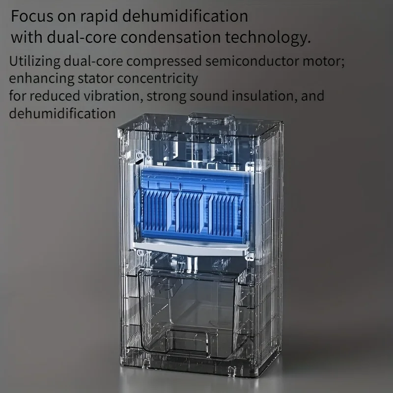 مجفف مزيل الرطوبة المنزلي مقاوم للرطوبة 2.8L خزان...