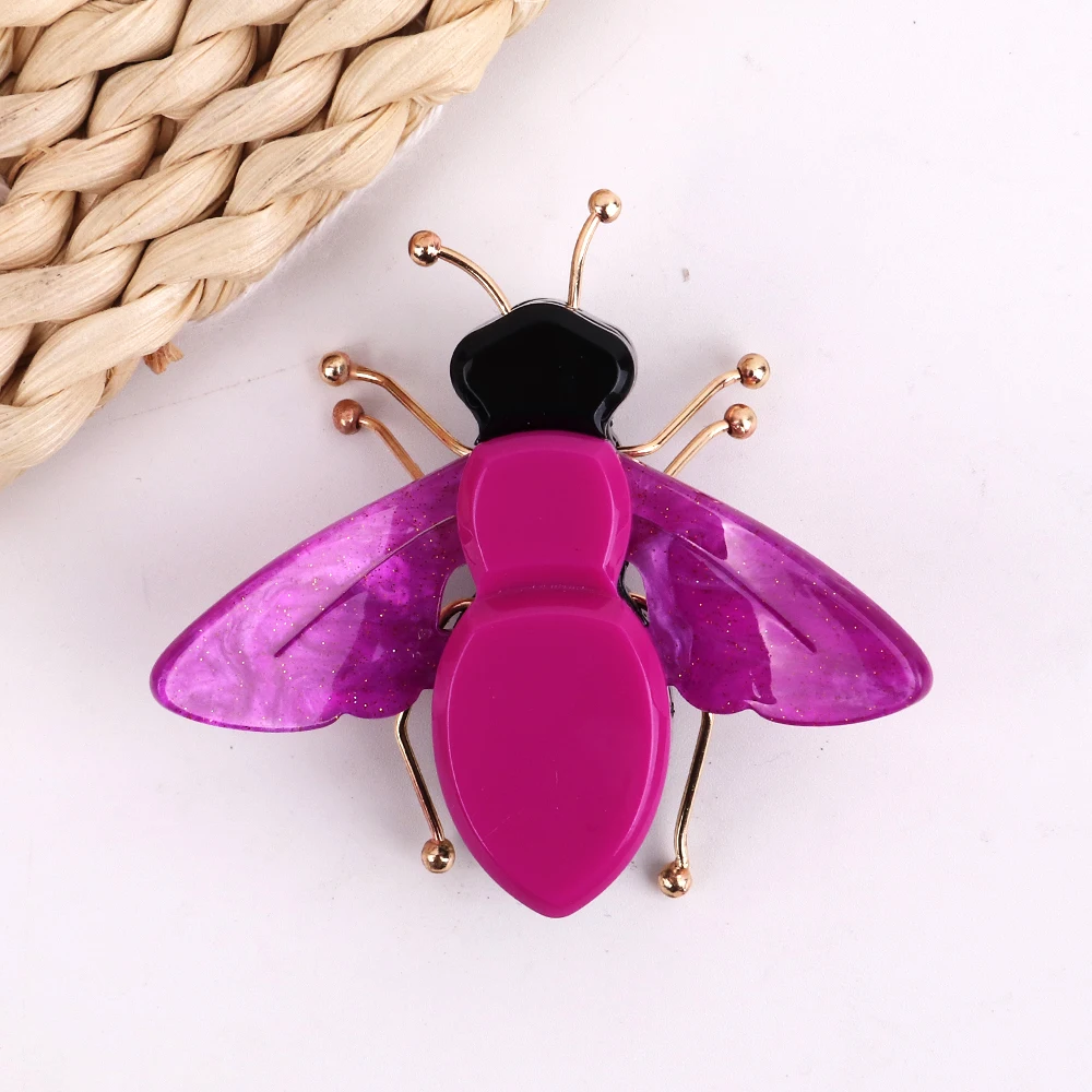 New Design Cute Bee Acrylic Brooches for Women Colorful Insect Brooch Pins  Lapel Badge Party Dress Ornament Fashion Jewelry Gift - AliExpress