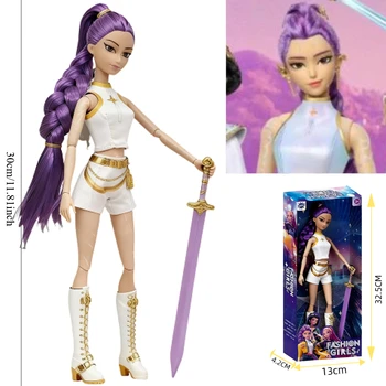 NEW Kpop Action Figures for Girls - Demon Hunters Rumi Mira Zoey Plastic Dolls, Beautiful Collectible Toy, Ideal Kids Play Gift 1