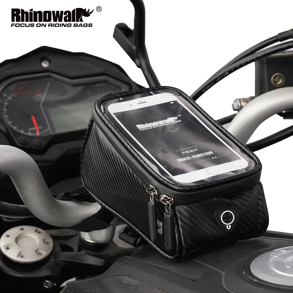 Rhinowalk Waterproof Motorcycle Bag 1.5L Tank Bag Mobile Phone Outdoor Touch Screen GPS Moto Tool Side Touring motorcycle tank bag