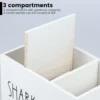 Cotton Pads Storage Box Wood 3-Grid Cotton Pads Tampon Storage Holder Multifunction Cotton Swab Cosmetic Bathroom Organizer 5