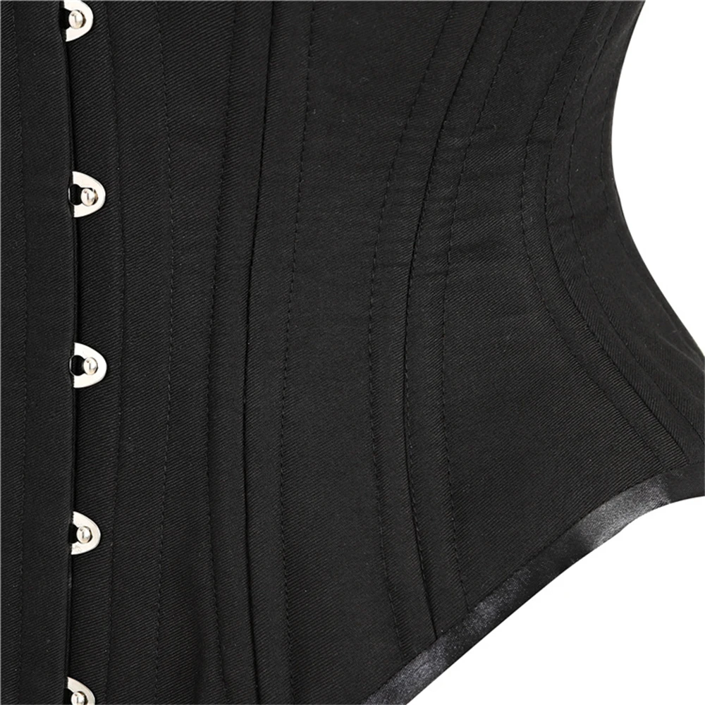 Women's Waist Trainer Short Troso Waist Shaper Spiral Steel Boned Corset Gothic Sexy Underbust Corset Bustier