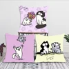 Cartoon S-Simons-Cat Cute Pillow Case Square Pillow Bedroom Sofa Leisure Comfort Cushion Car Living Room Home Decoration 40X40 3