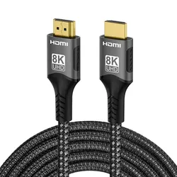 Ultra High - Speed 8K HDMI - Compatible Cable with EARC Support - 48Gbps Video Adapter - 3m (Black)