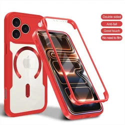 Ultimate 360° Full Cover Case with Screen Protection - iPhone 15 Plus (Red)