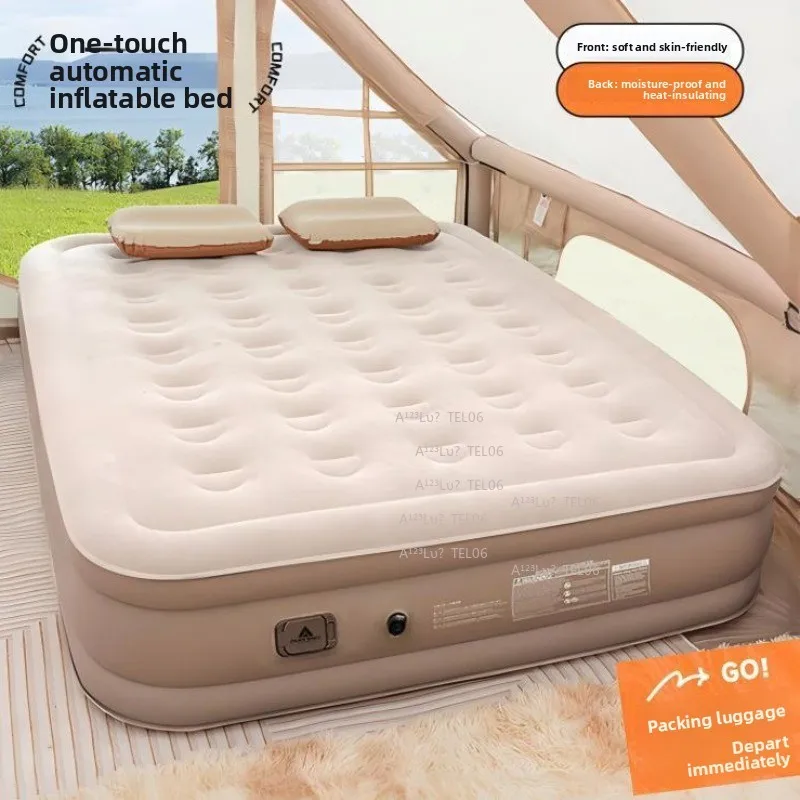 두꺼운 이중 자가 팽창 에어 매트리스 캠핑 휴대용 야외 침대 파헨마스트