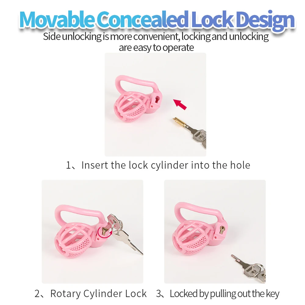 Mini Male Chastity Device Honeycomb Male Cock Cage Chstity Lock Erotic Urethral Lock Restraint Erotic Sex Toys for Men Couple penis chastity cage chastity lock sex toy chastity cage accessory