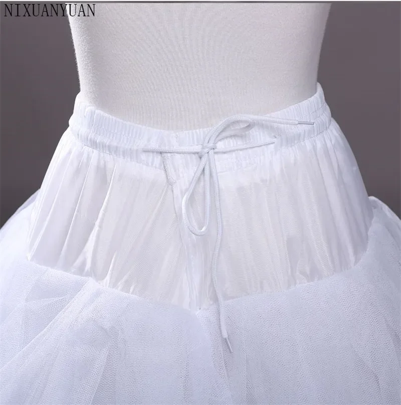 2023 New Four Layers Petticoat Long Tulle Skirts Womens Underskirt For Wedding Dress Lolita