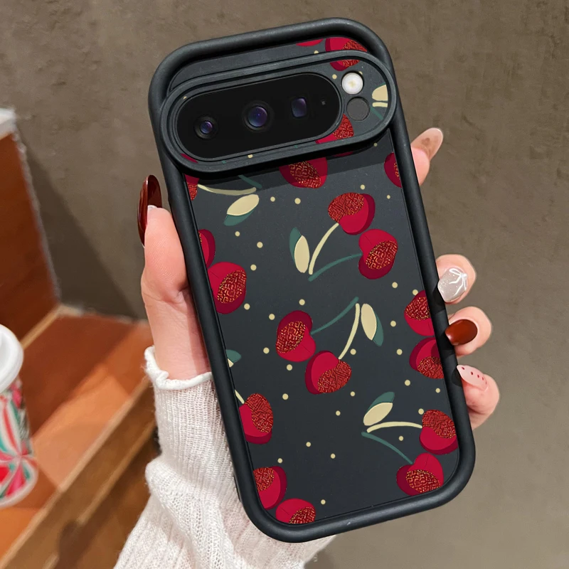 Süße große Kirsche weiche Handyhülle für Google Pixel 10 8 Pro 9A 8A 7A 9 10 Pro XL stoßfeste Abdeckung für Pixel 9 8 7 Pro – Detail 12