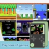 K10 Thin Handheld Game Console 2.4 Inch Screen Portable Magnetic Phone Case Children Retro Classic Game Toy Kids Christmas Gift 4