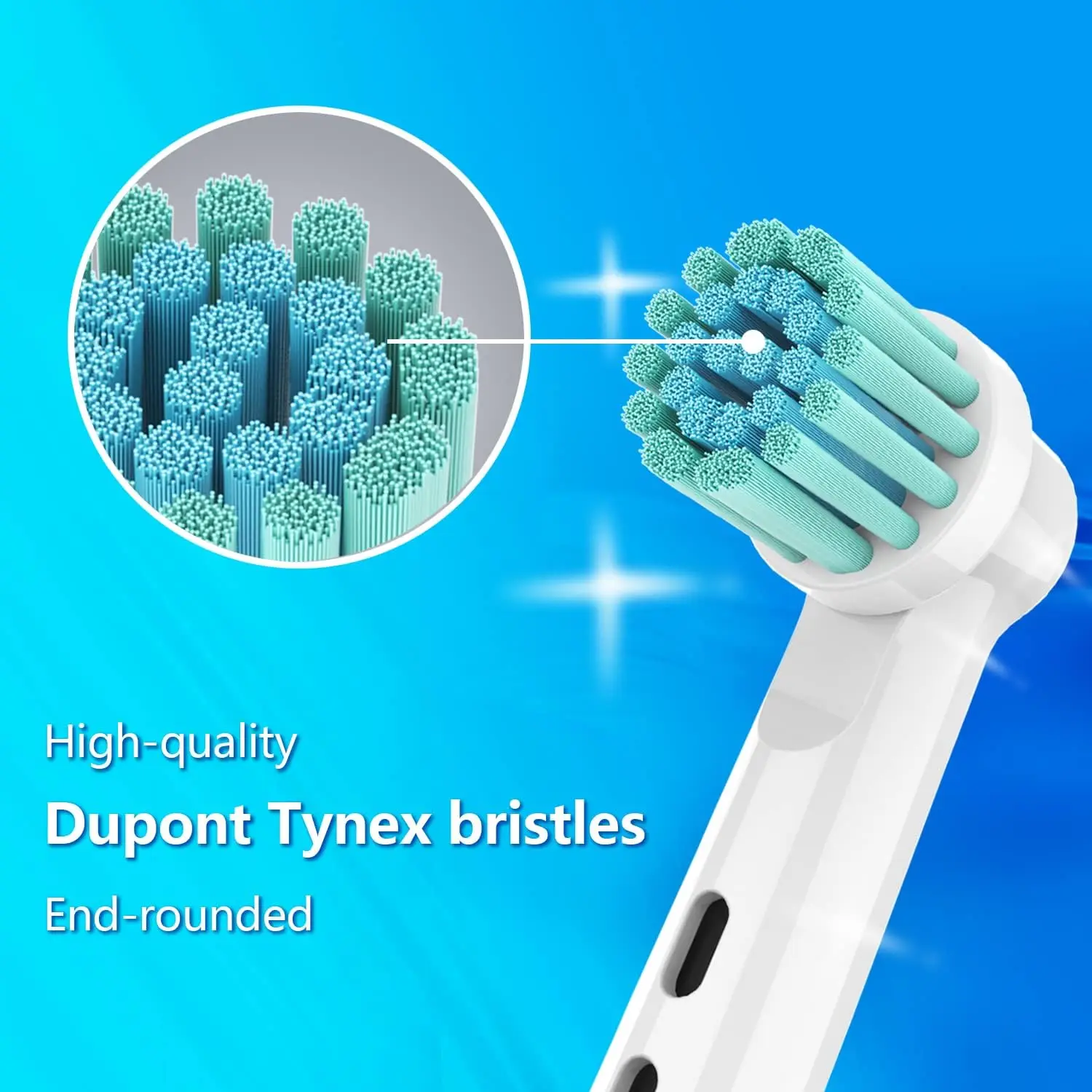 16/20PCS Extra Soft Bristles Fit for Sensitive Gums Care Round Head for Oral b Braun Type 3756 3757 3744 3765 4729 4731 3