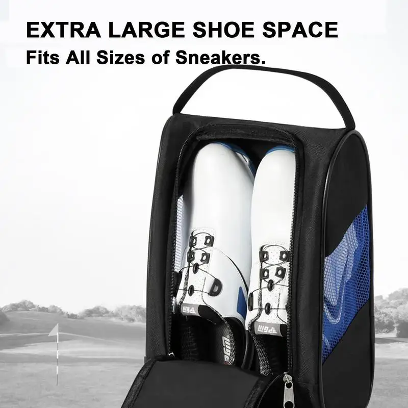 Golf Shoe Bag Waterproof Nylon Shoes Carrier Bags Outdoor Sport Portable Lightweight Shoe Bag Handbag for Travel Golfing Camping