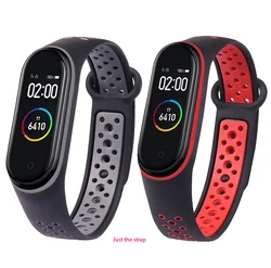 Silicone Bracelet Wrist Straps - Versatile Smartwatch Accessories - mi band 5 6 (2pcs - A)