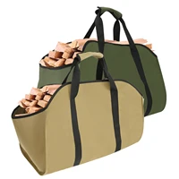 Firewood Carrier Storage Bag Large Capacity Oxford Cloth Scratch-resistant Wood Log Carrier Tote Bag Outdoor Firewood Organizer 1