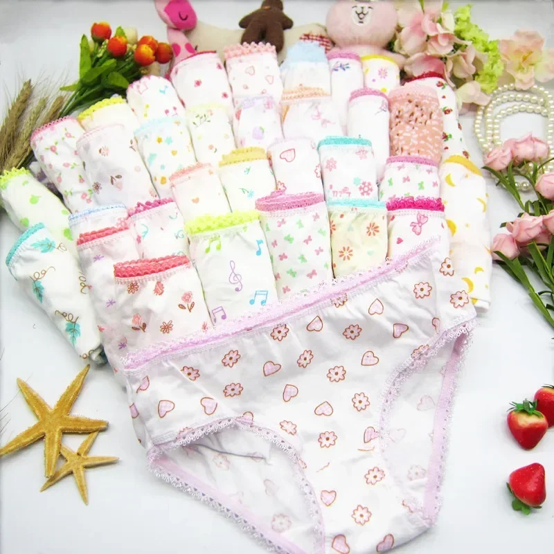 6pc/Lot Fashion New Baby Girls Underwear Cotton Panties Kids Short Briefs Children Underpants