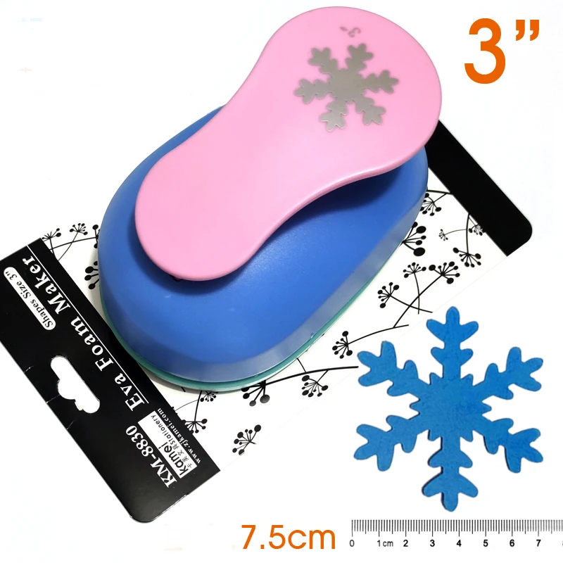 3 Perforatrices à Papier Motifs Flocons De Neige - Tailles 25, 15 Et 10 Mm - Pour Scrapbooking, Cartes, Loisirs Créatifs - 6
