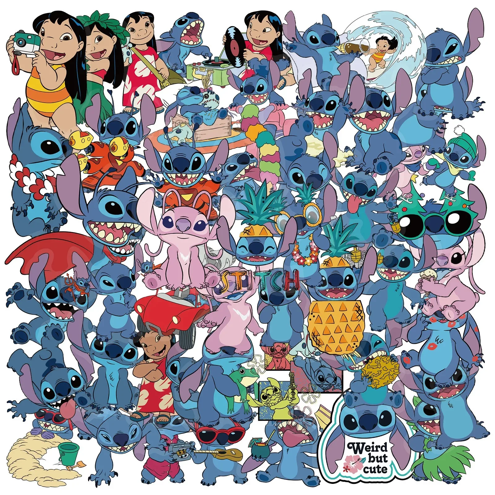 Stickers Lilo & Stitch Collection Variée et Amusante