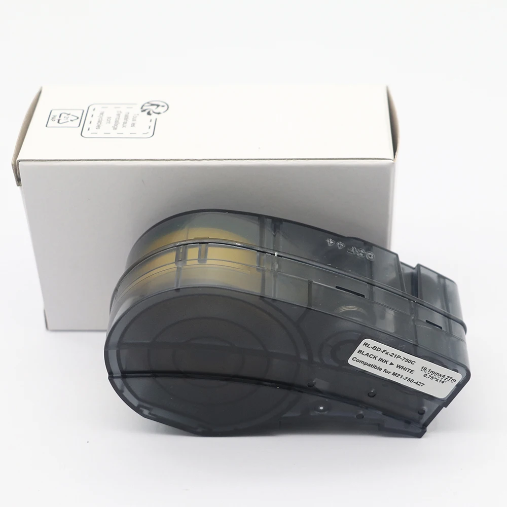 M21-750-427 Self Laminating Vinyl Label Tape for Brady m21 750 427 Translucent Cassette Ribbon for Brady BMP21 PLUS Labeller