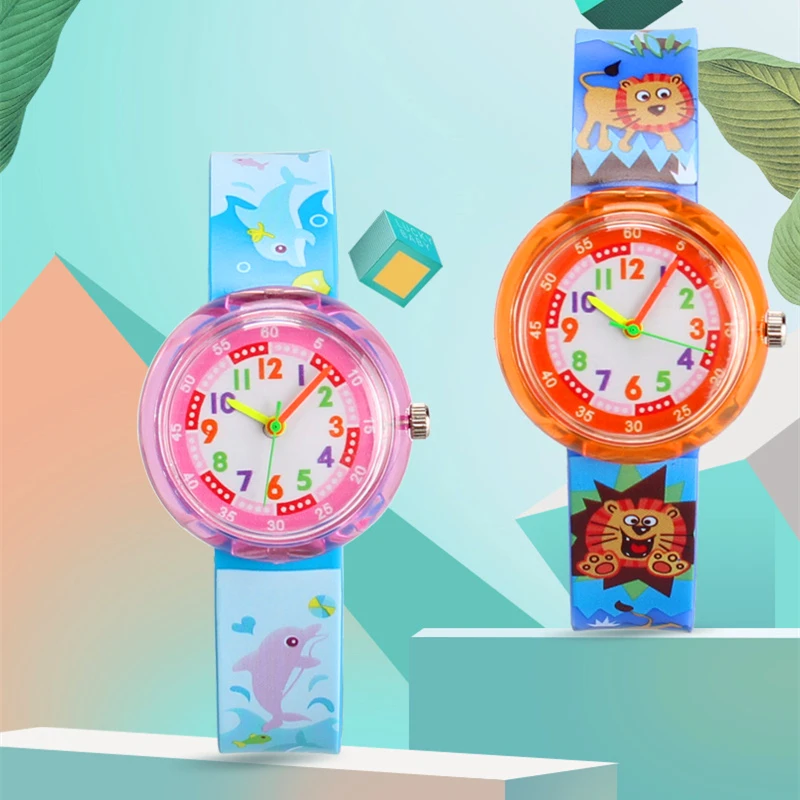 Watch Cartoon Animal Shape Watches Pony Children Wrist Watch