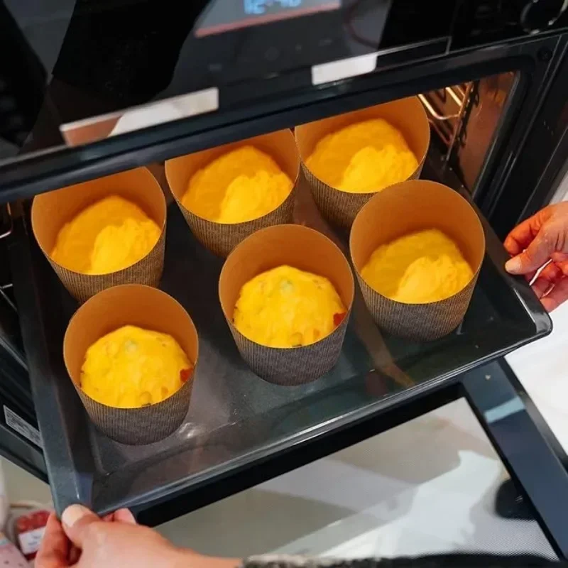 Panettone Paper Tray Mold Steam Oven Bread Cake Carton Packaging